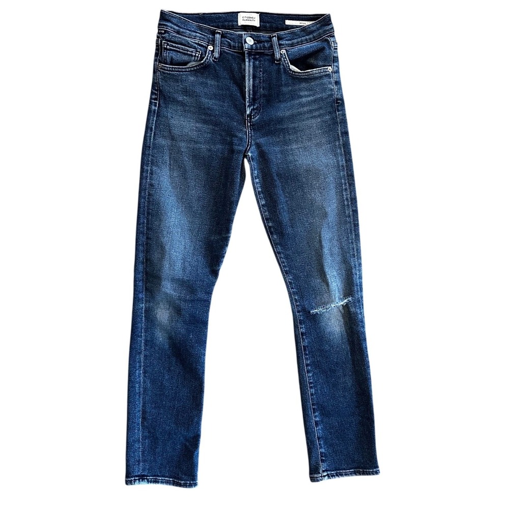 Citizens of Humanity‎ Skyla Mid Rise Skinny Jeans Dark Indigo Wash Size 26